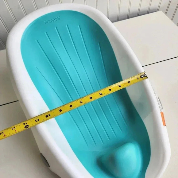 Summer Clean Rinse Baby Bather Bath Tub Infant Support Bathtime Newborn Aqua - Picture 10 of 16